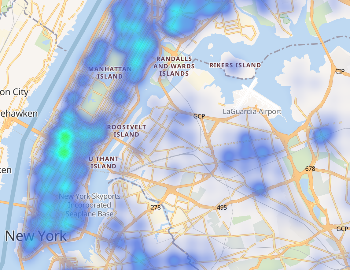 Kibana Default Heatmap