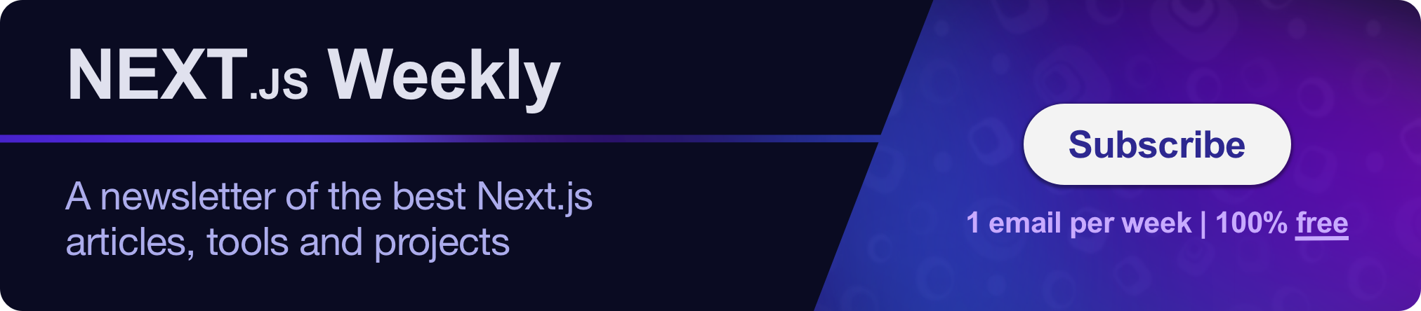 NextjsWeekly banner