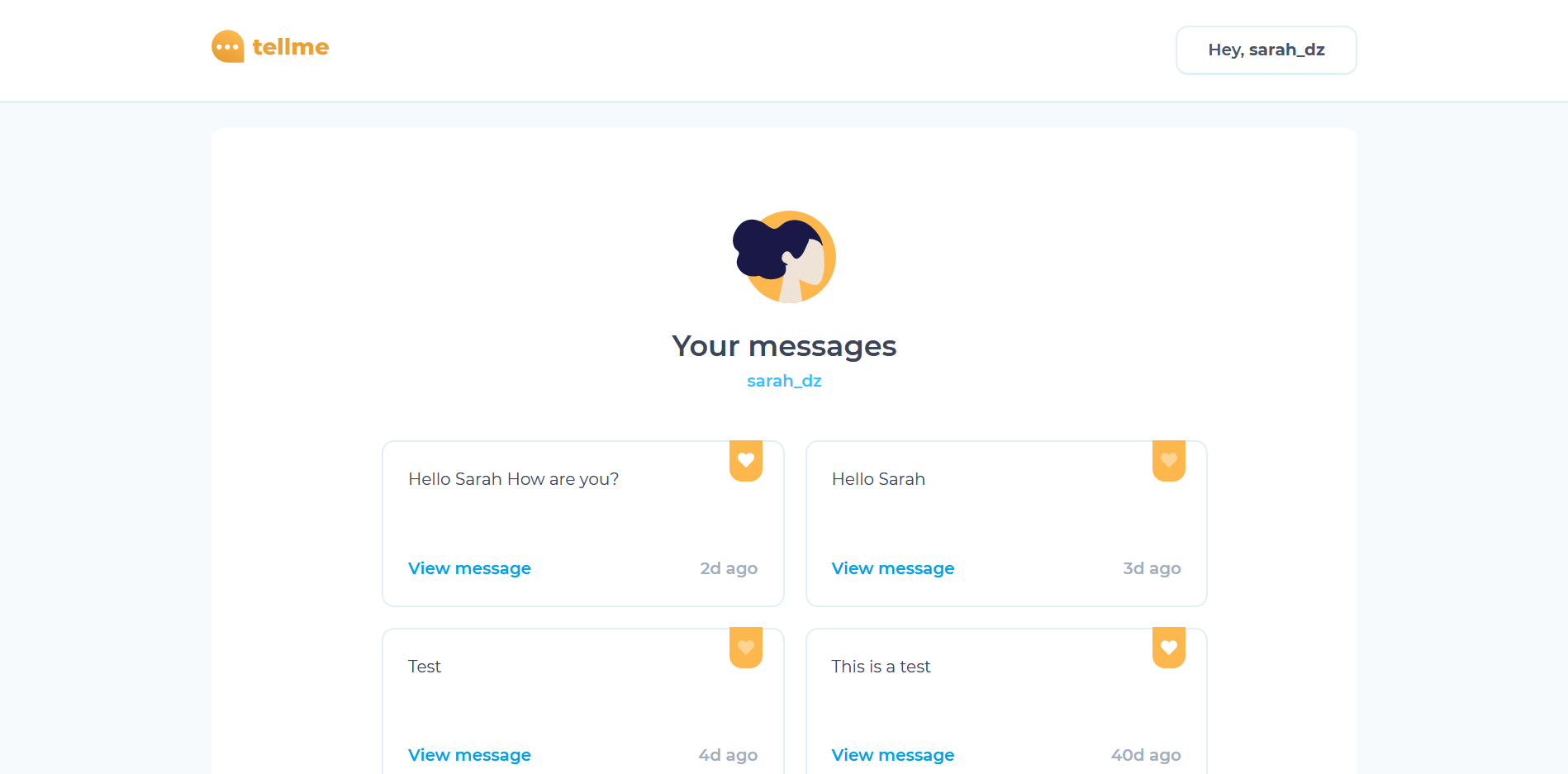 Messages Page