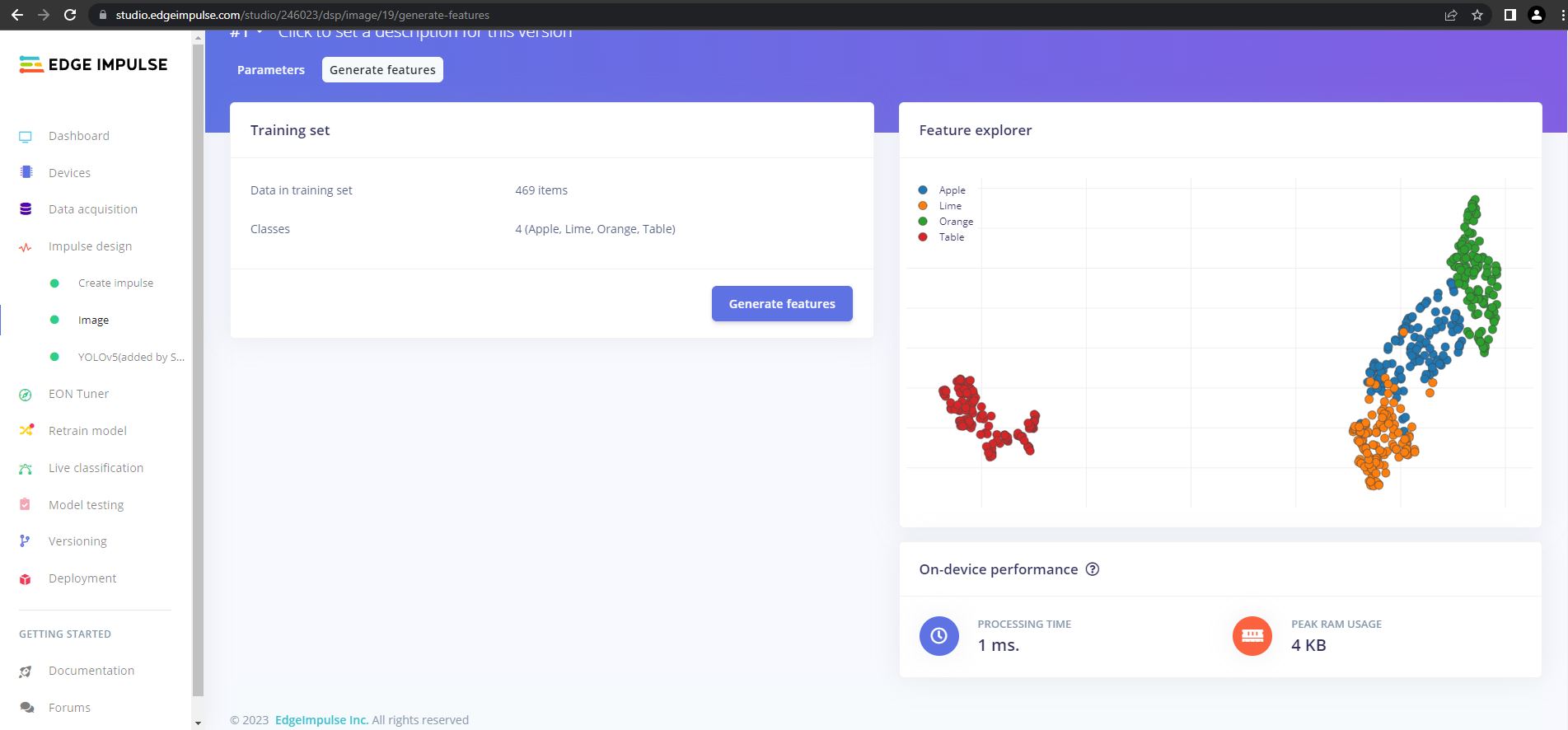 Parameters & Features