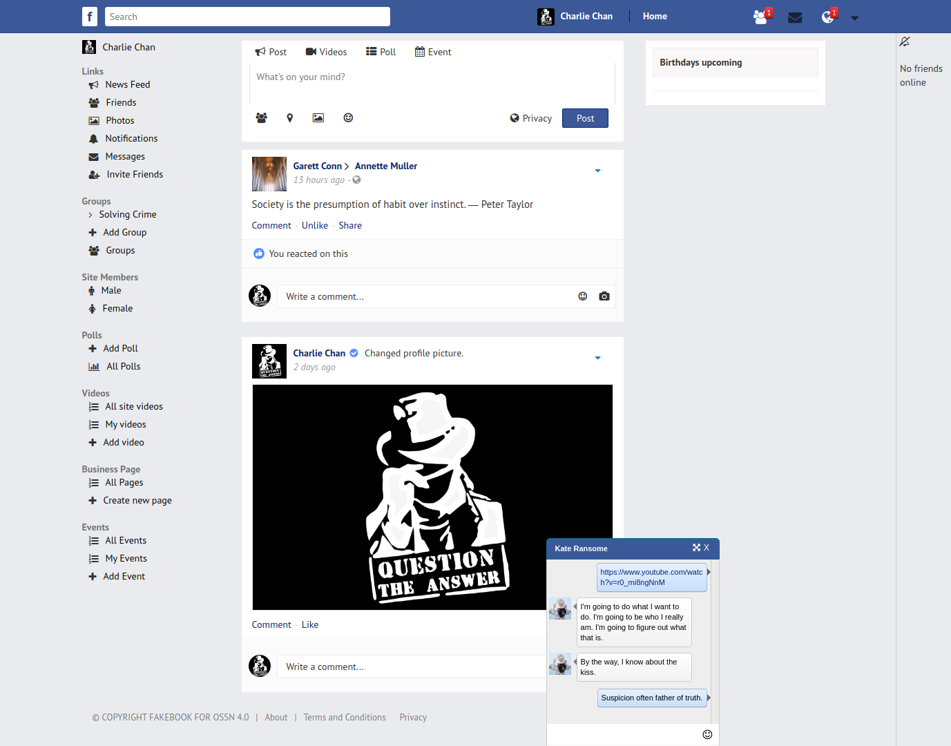 Preview of Fakebook v4.0