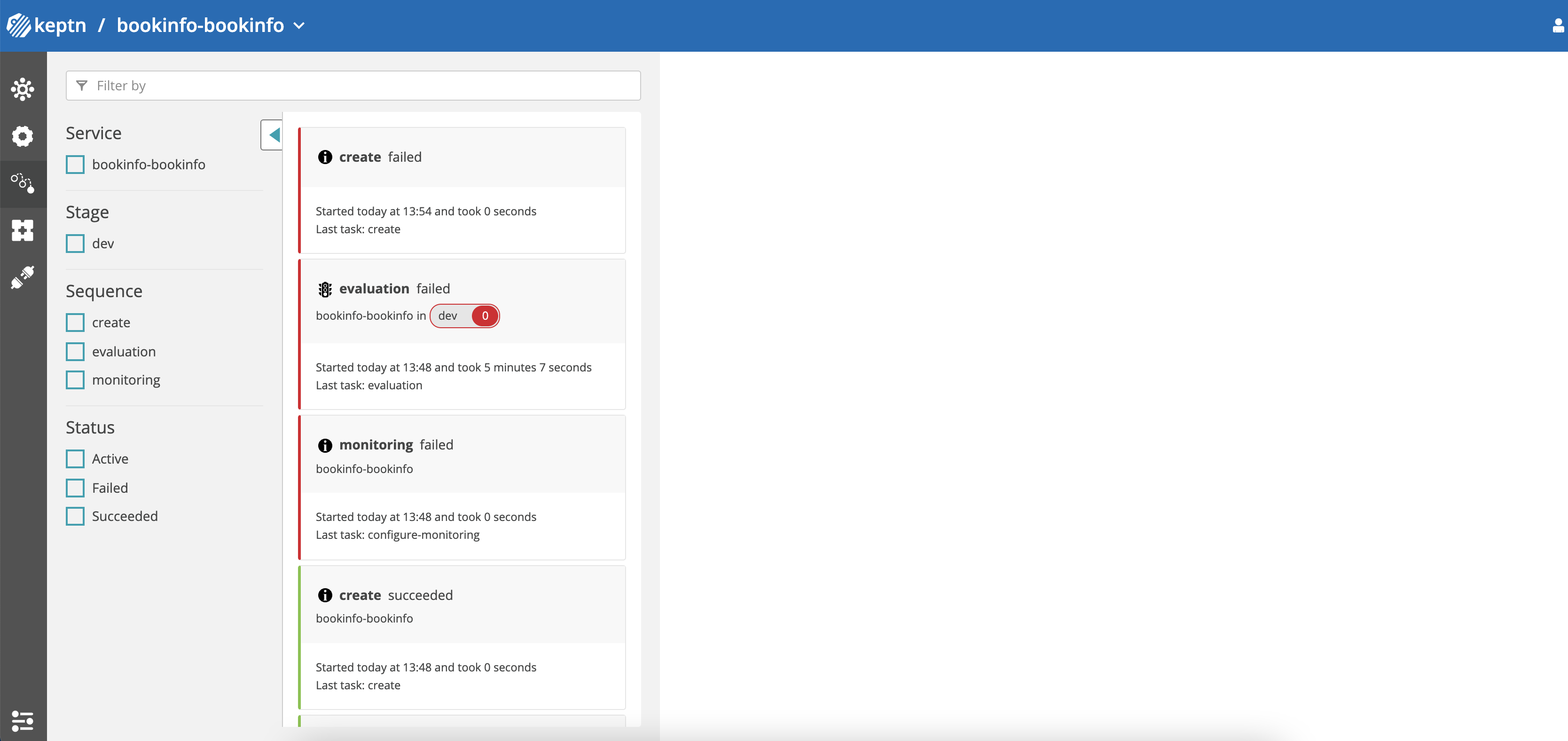 Keptn Dashboard