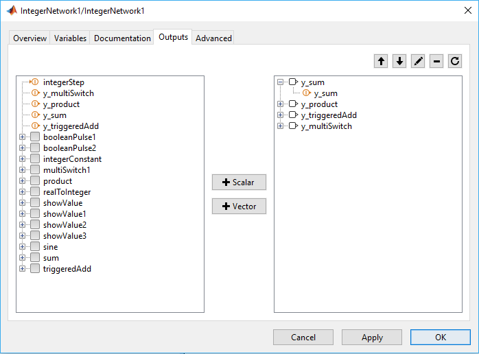 Output Ports Tab