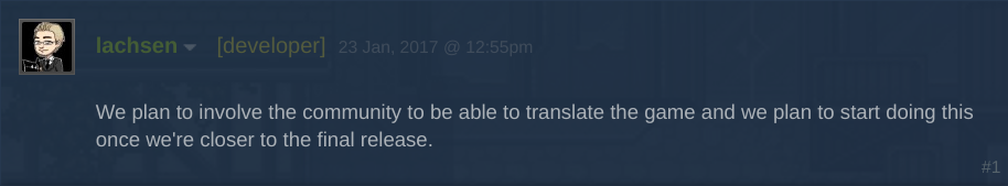 community translation official response 1