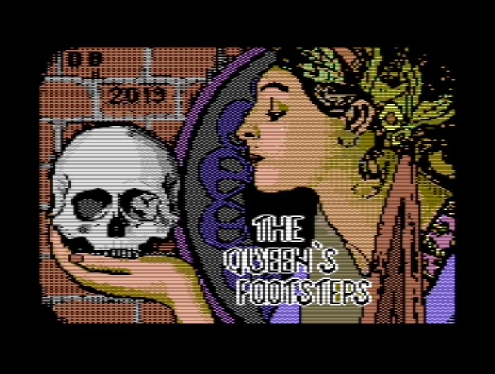 The Queen's Footsteps C64 splash screen 