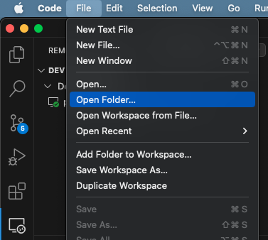 Open Folder