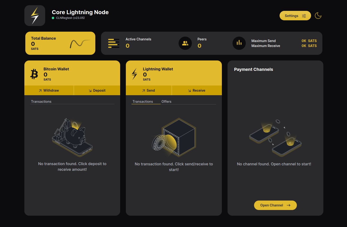 Core Lightning Dashboard