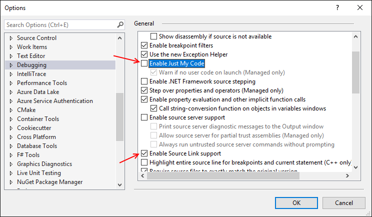 Debugging Options