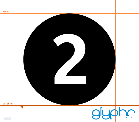 Glyphr: editing the two glyph