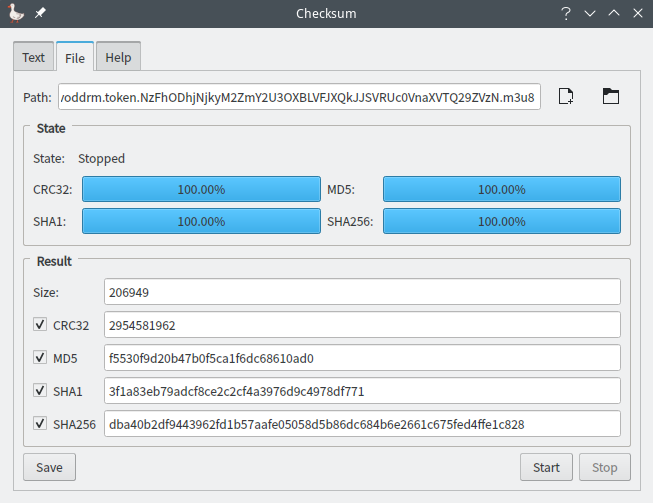 Checksum tool