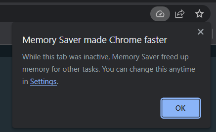 Chrome Memory Saver