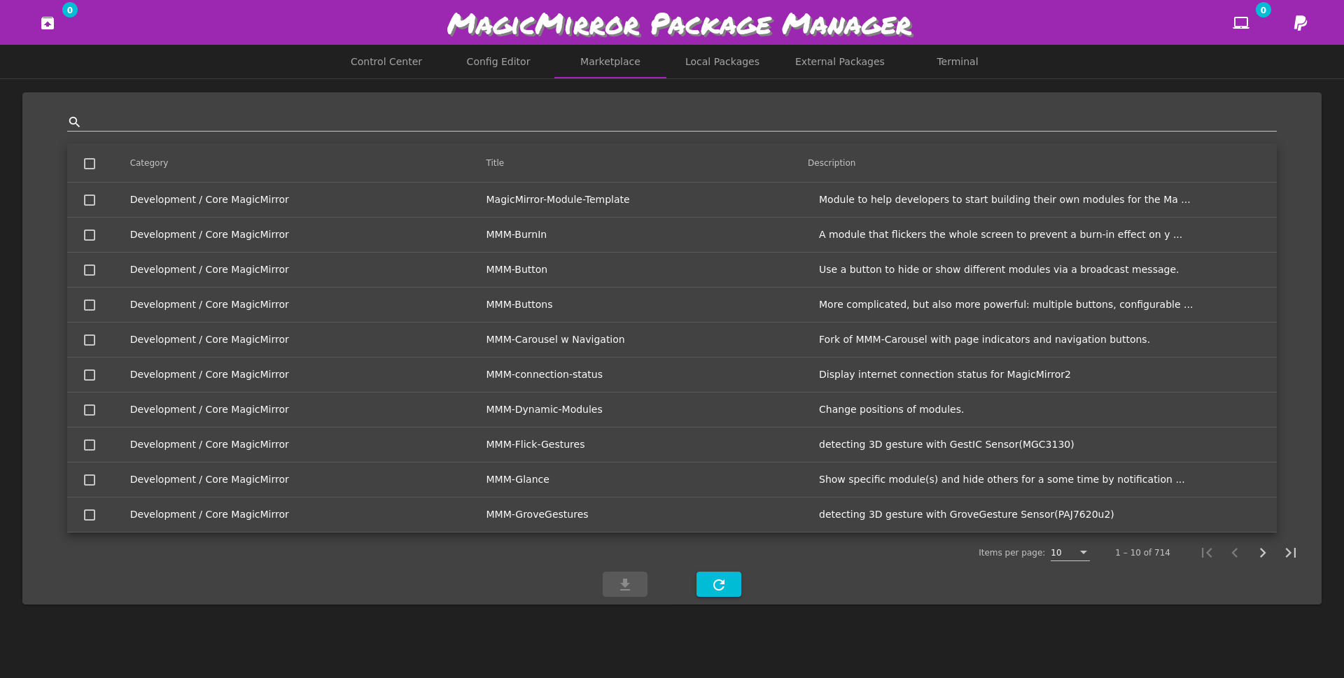 GUI MarketPlace