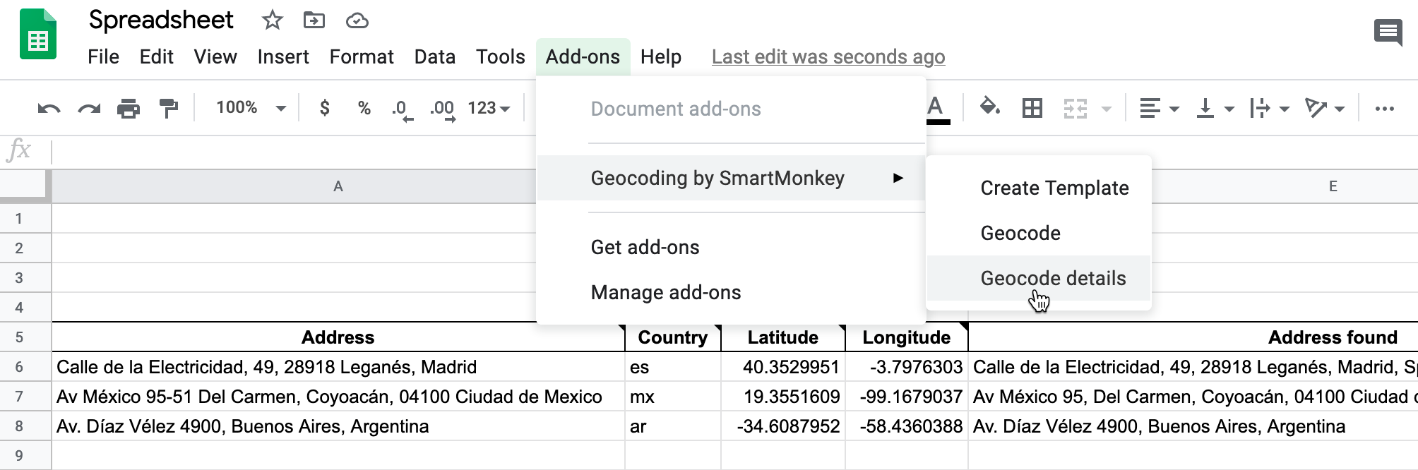 Geocoding