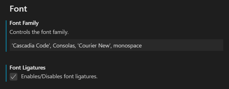 VS Code Settings