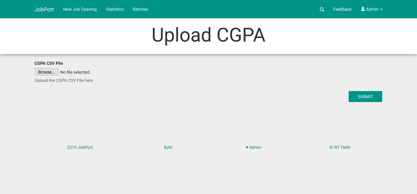 Update CGPA