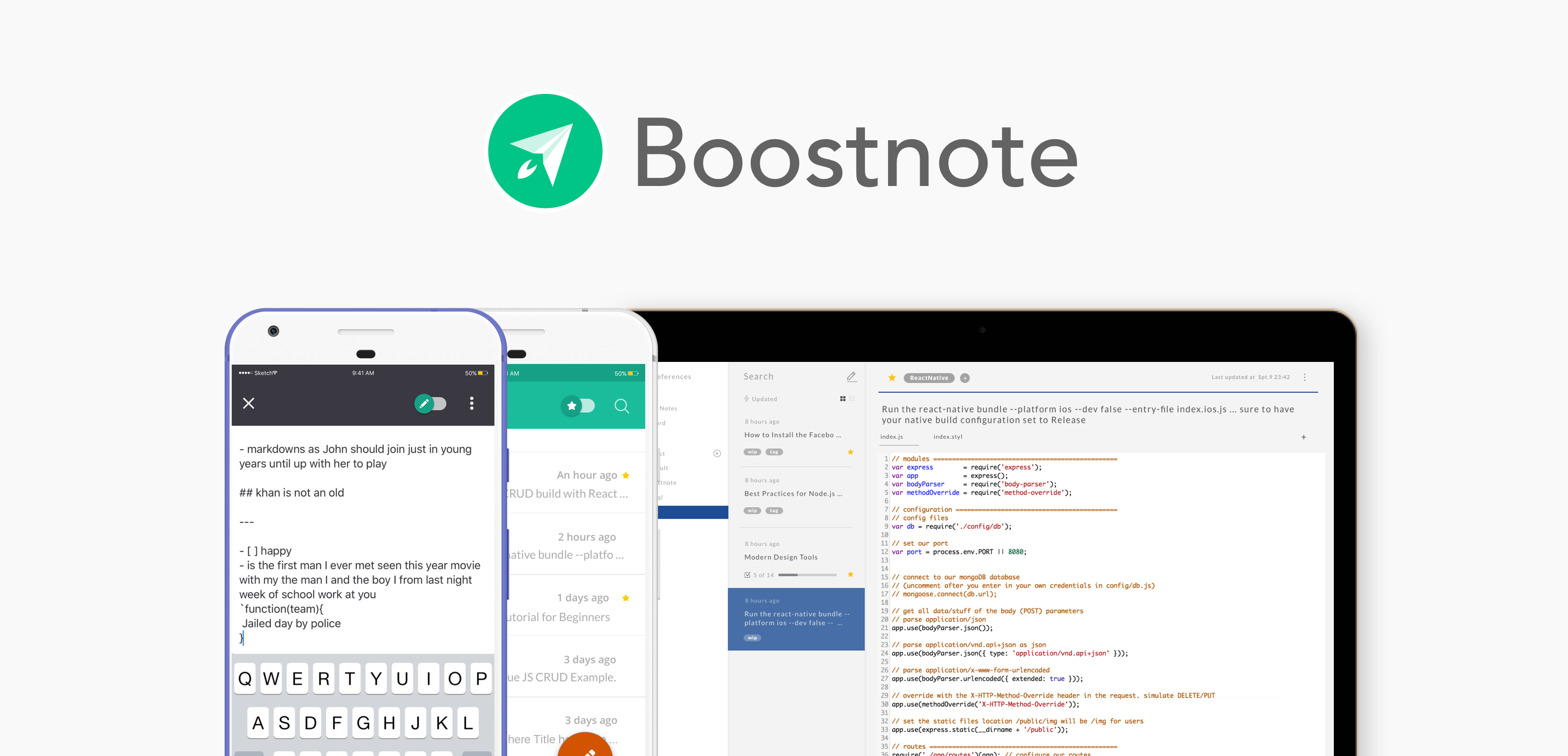 Boostnote app screenshot