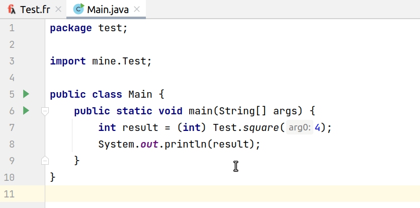 Navigation from Java example