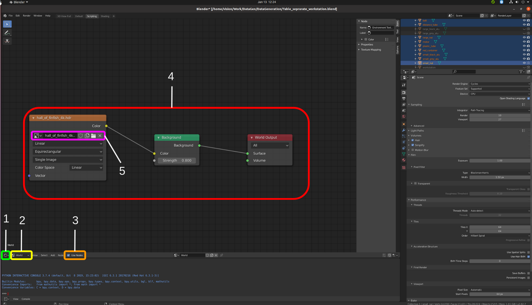 How to add HDRI image backgrounds