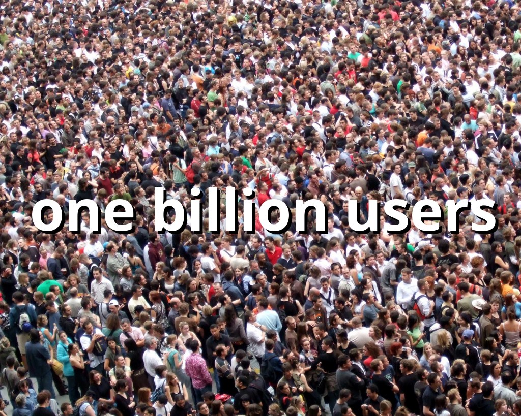 one billion users