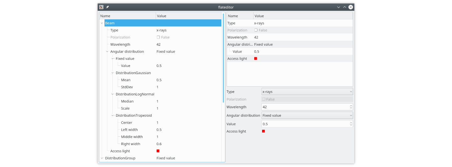 Flat editor example