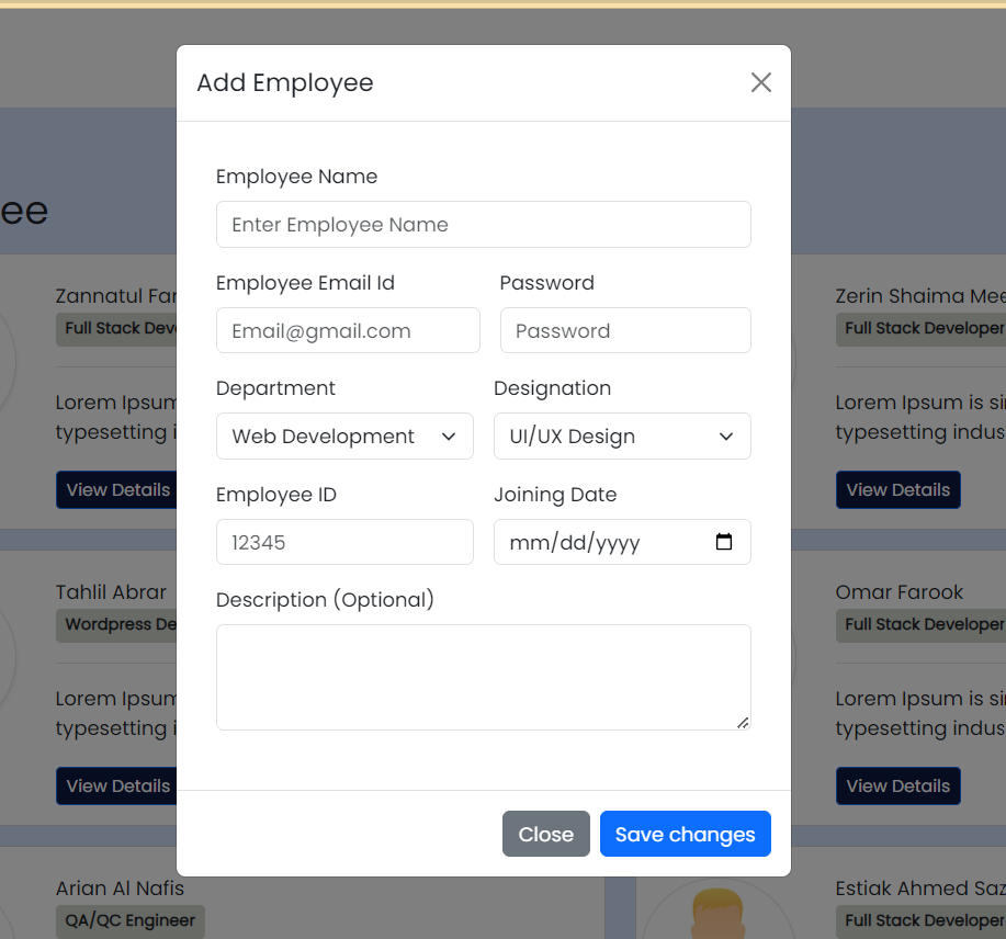 Add Employee Form