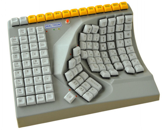 Maltron single-handed keyboard