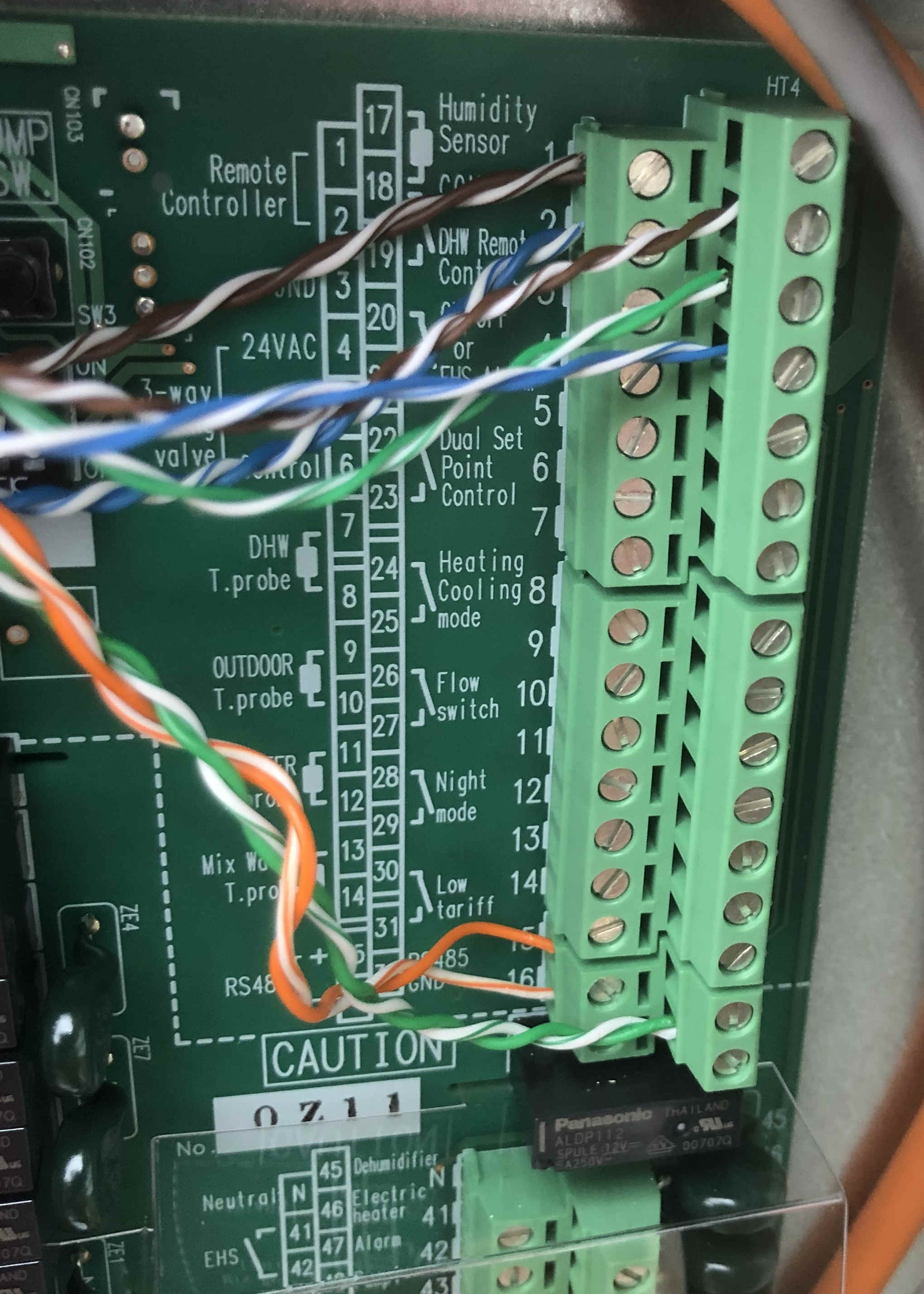 Interface PCB after