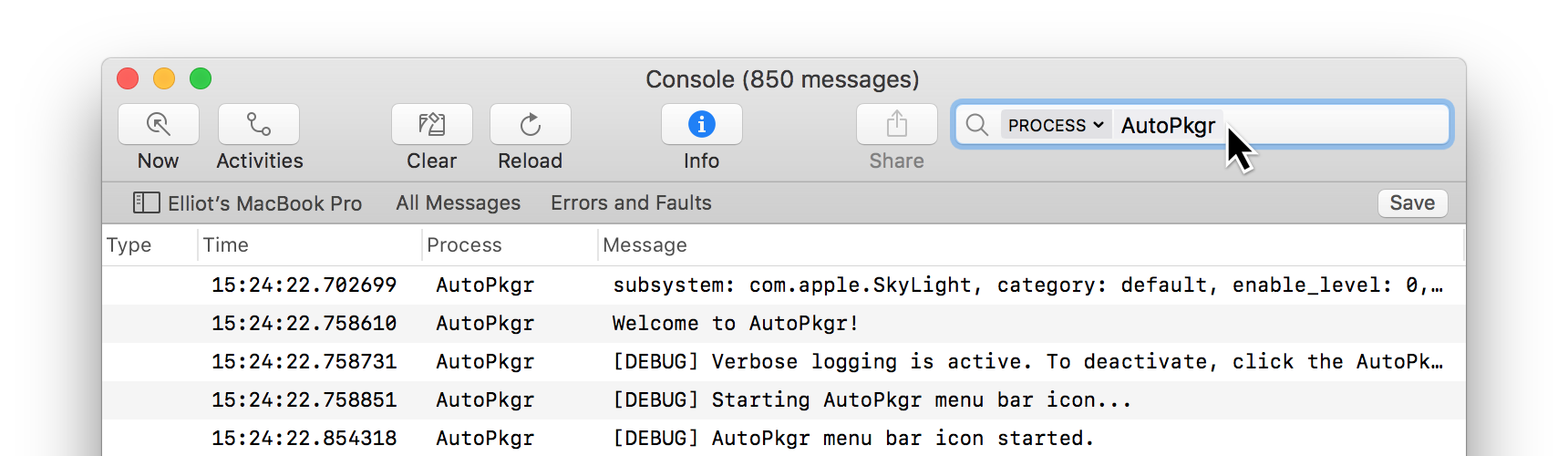 Console in Sierra