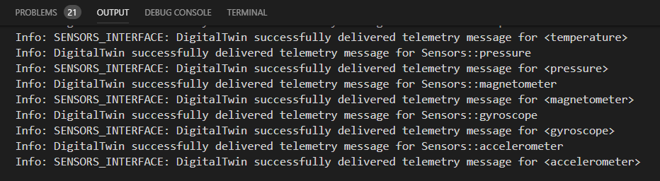 Serial monitor message