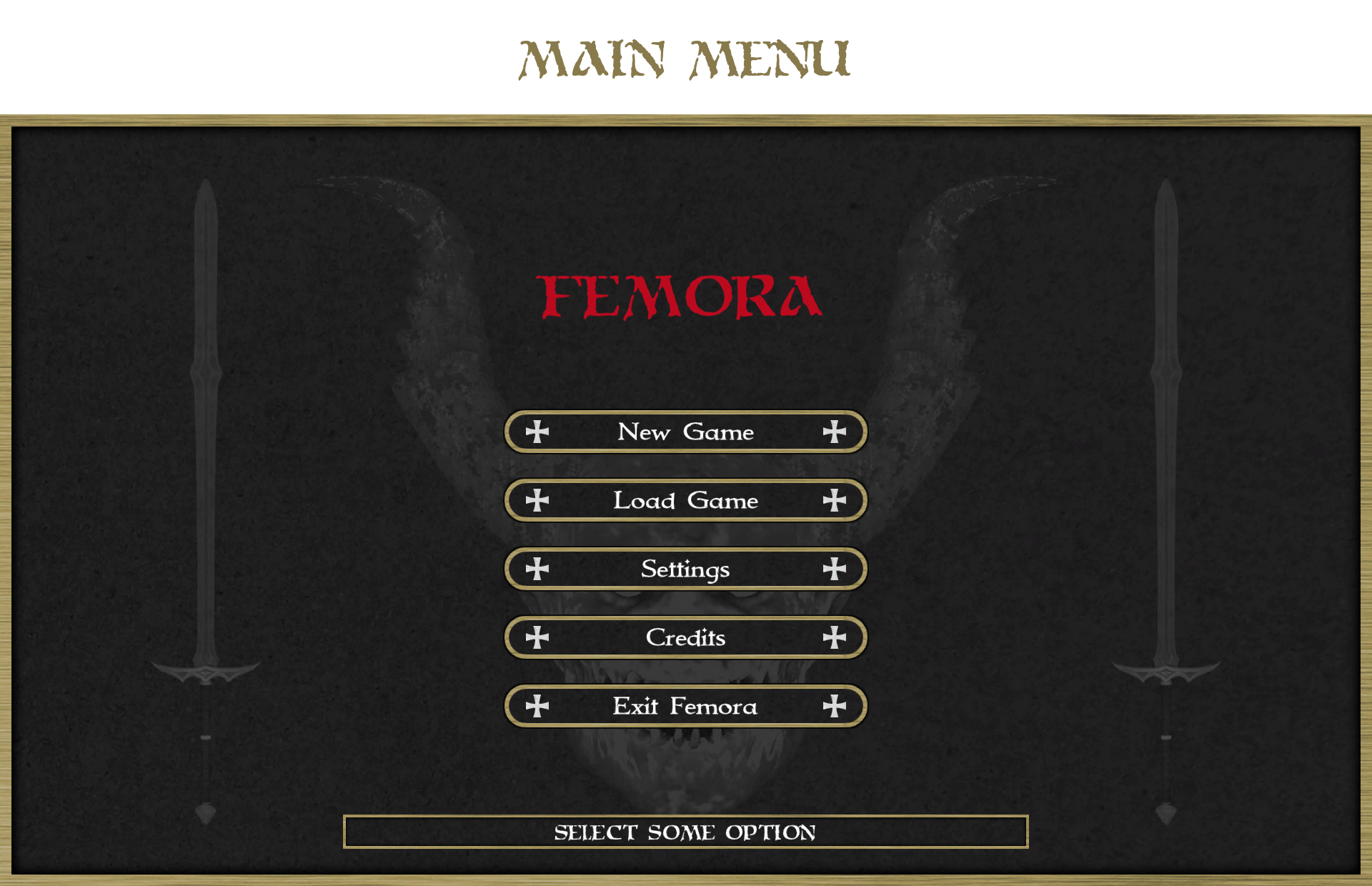 Main Menu