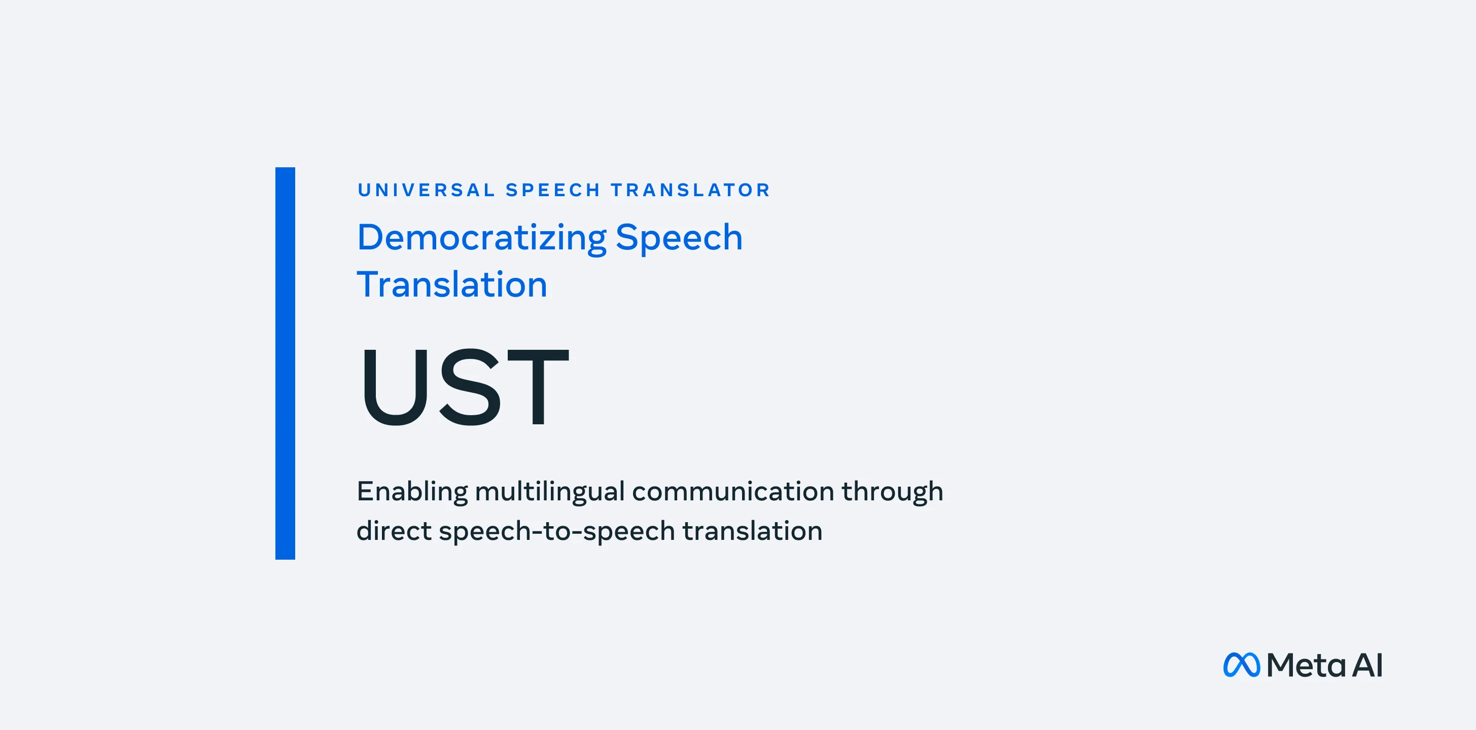 Universal Speech Translator