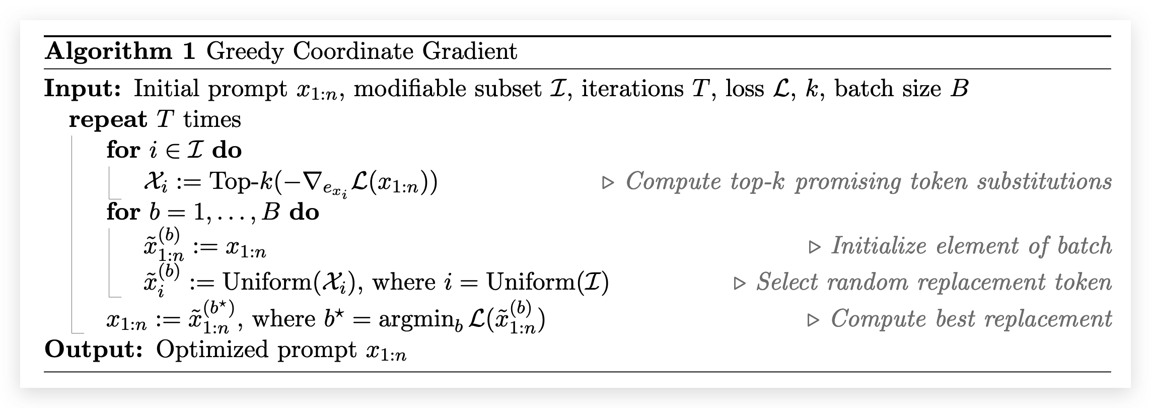 Greedy Coordinate Gradient