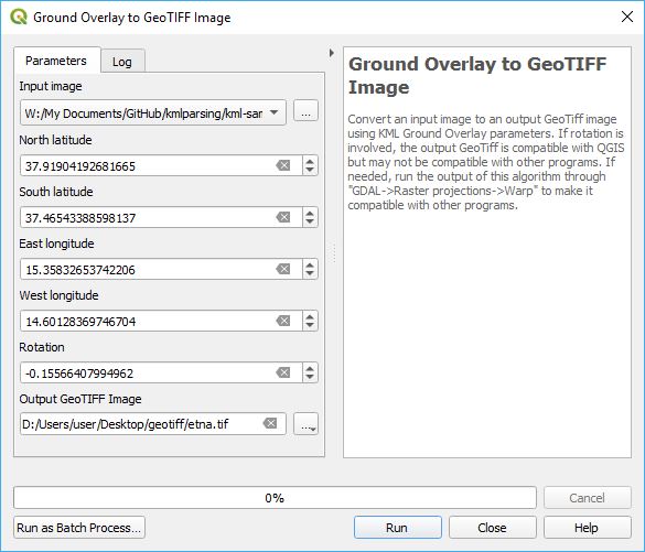 Ground Overlay to GeoTIFF