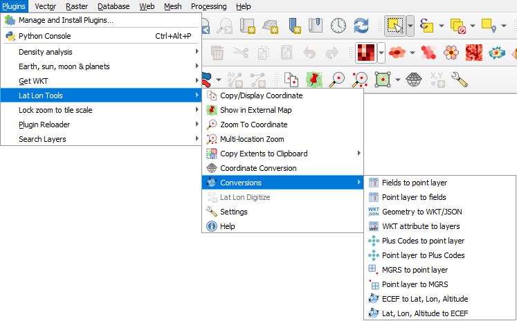 Lat Lon Tools Plugin