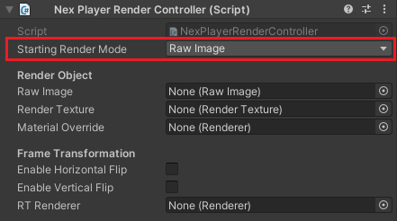 Starting Render Mode: Material Override