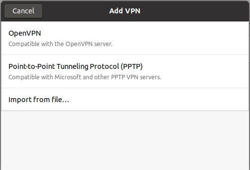 add vpn