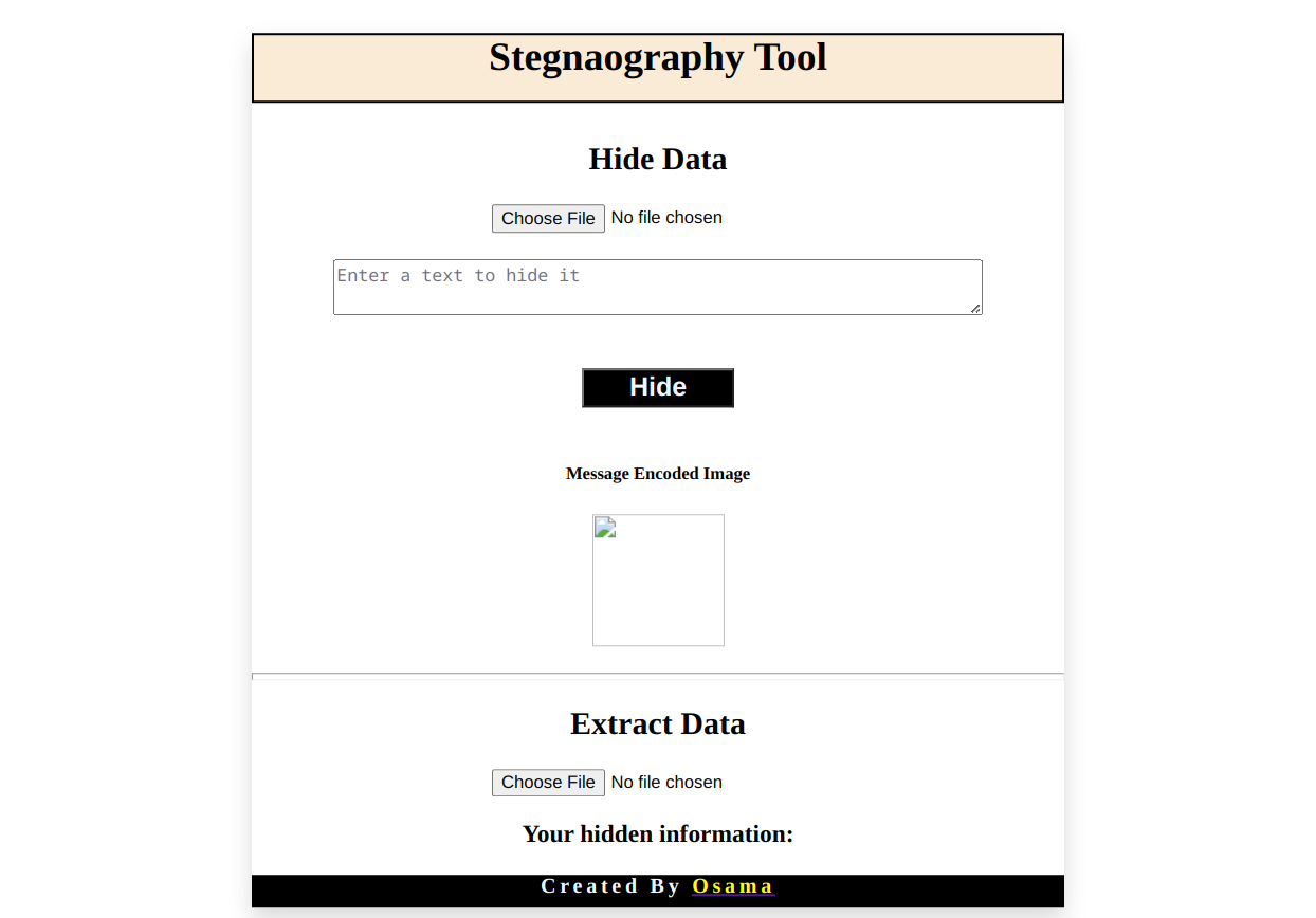 Steganography Tool