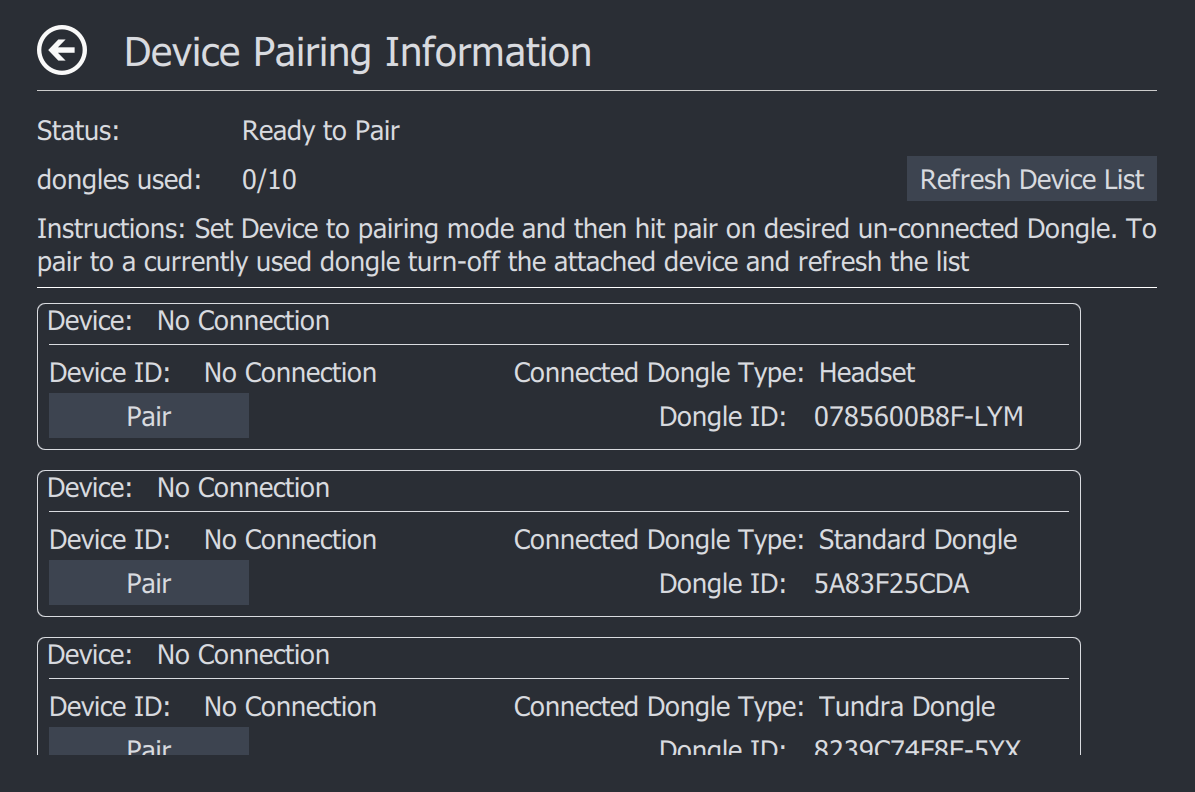 SteamVR Pair Page