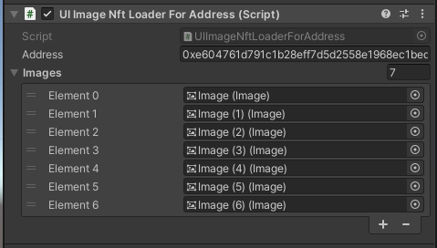 UI Image Nft loader for address