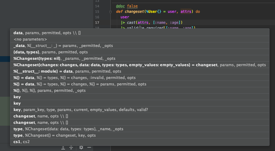 Ecto.Schema.cast parameters