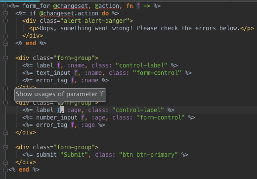 Parameter Usage in Form Template