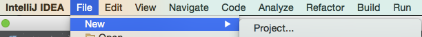File > New > Project