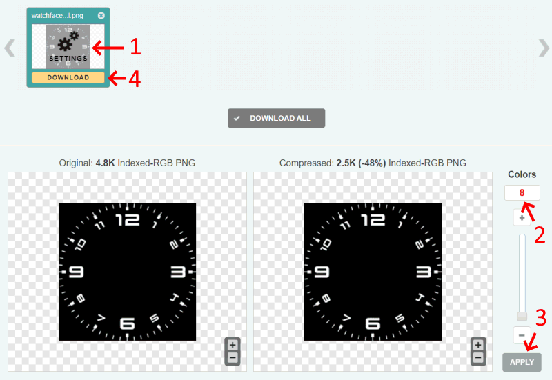 Compress PNG online tool