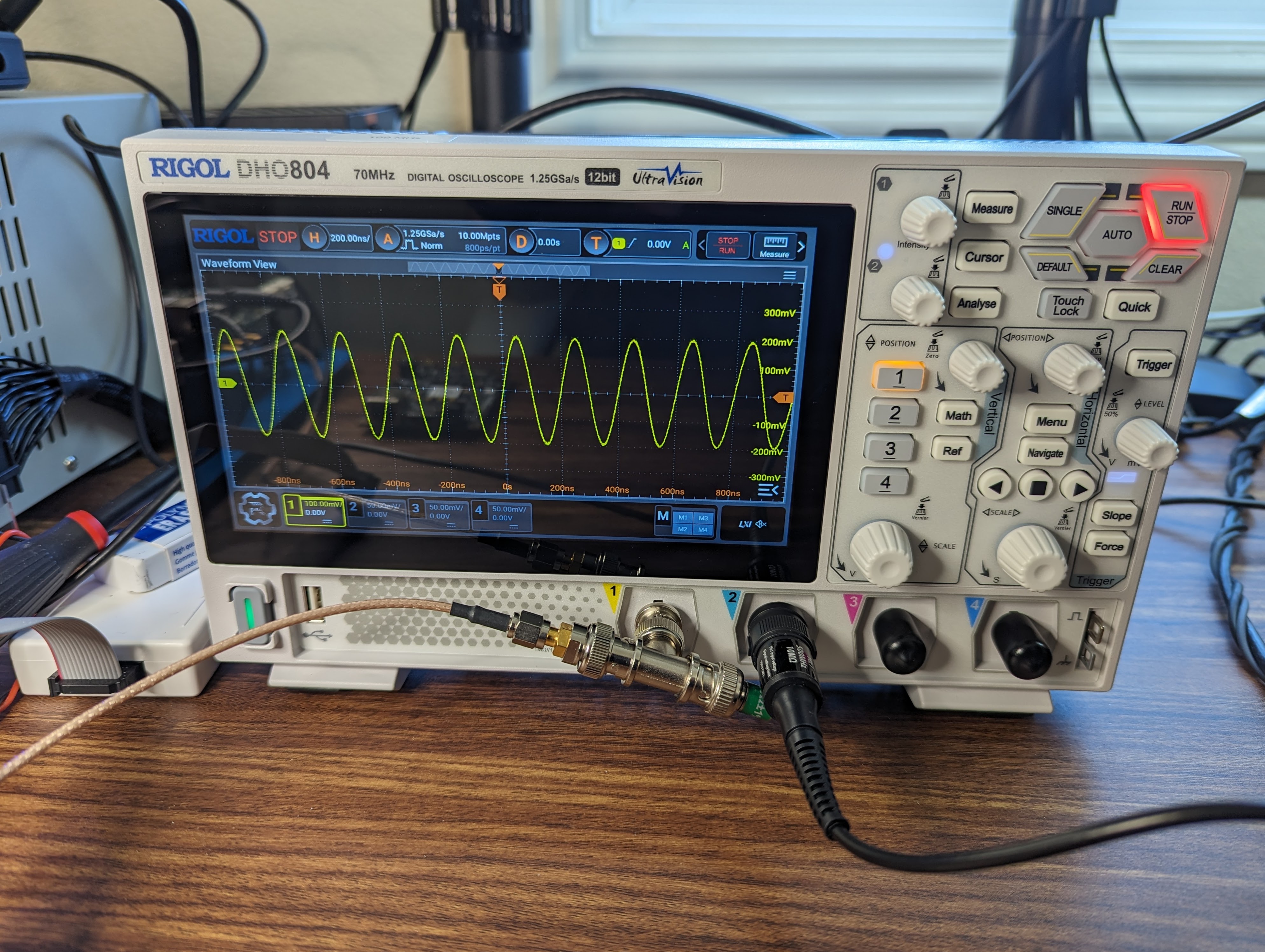 A Rigol DHO800 setup