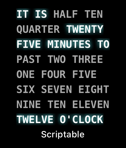 WordClockWidget