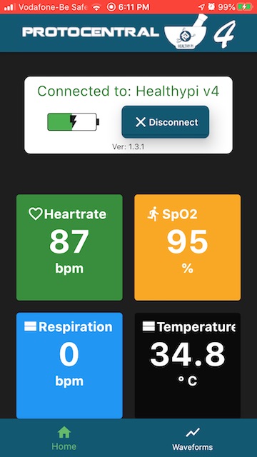 HealthyPi 4 App