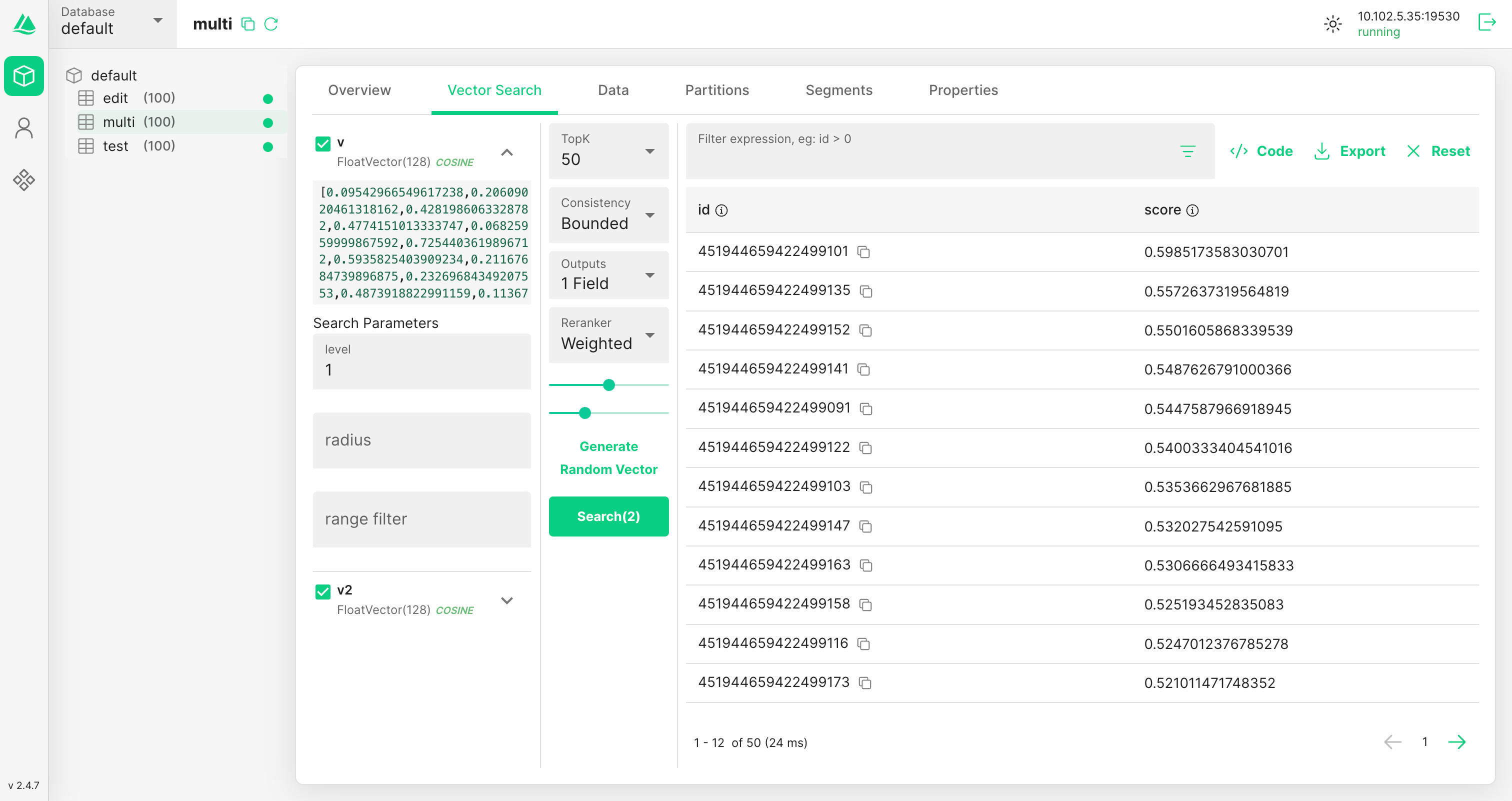 attu vector search