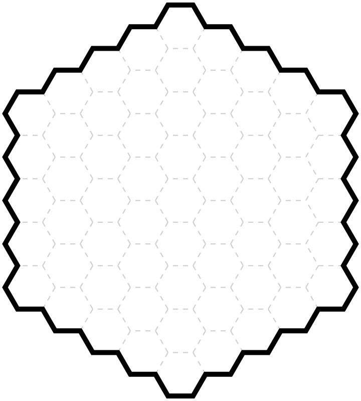 Hexagonal grid example