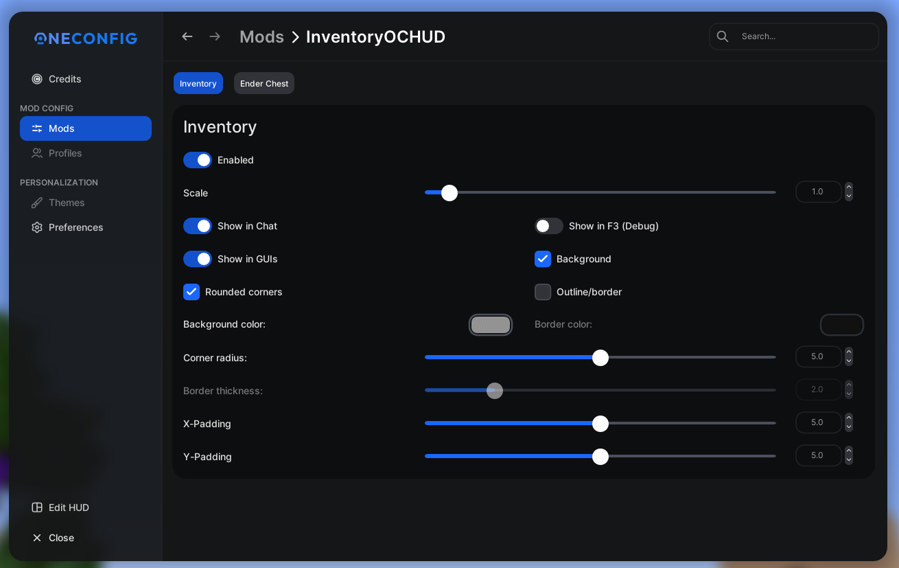 Settings Page