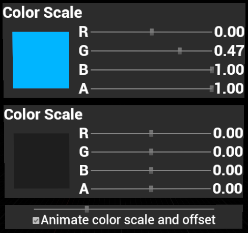 Color Scale And Offset widget